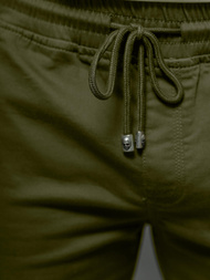 Vīriešu chino šorti zaļas OZONEE NB/MP0266MV