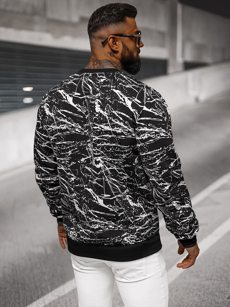 Vīriešu jaka melna OZONEE JS/8B1222/3