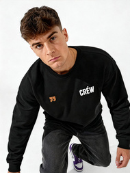 Vīriešu džemperis melns OZONEE JS/65B3917/3Z