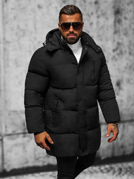 Vīriešu ziemas jaka melna OZONEE JS/5M3118/392