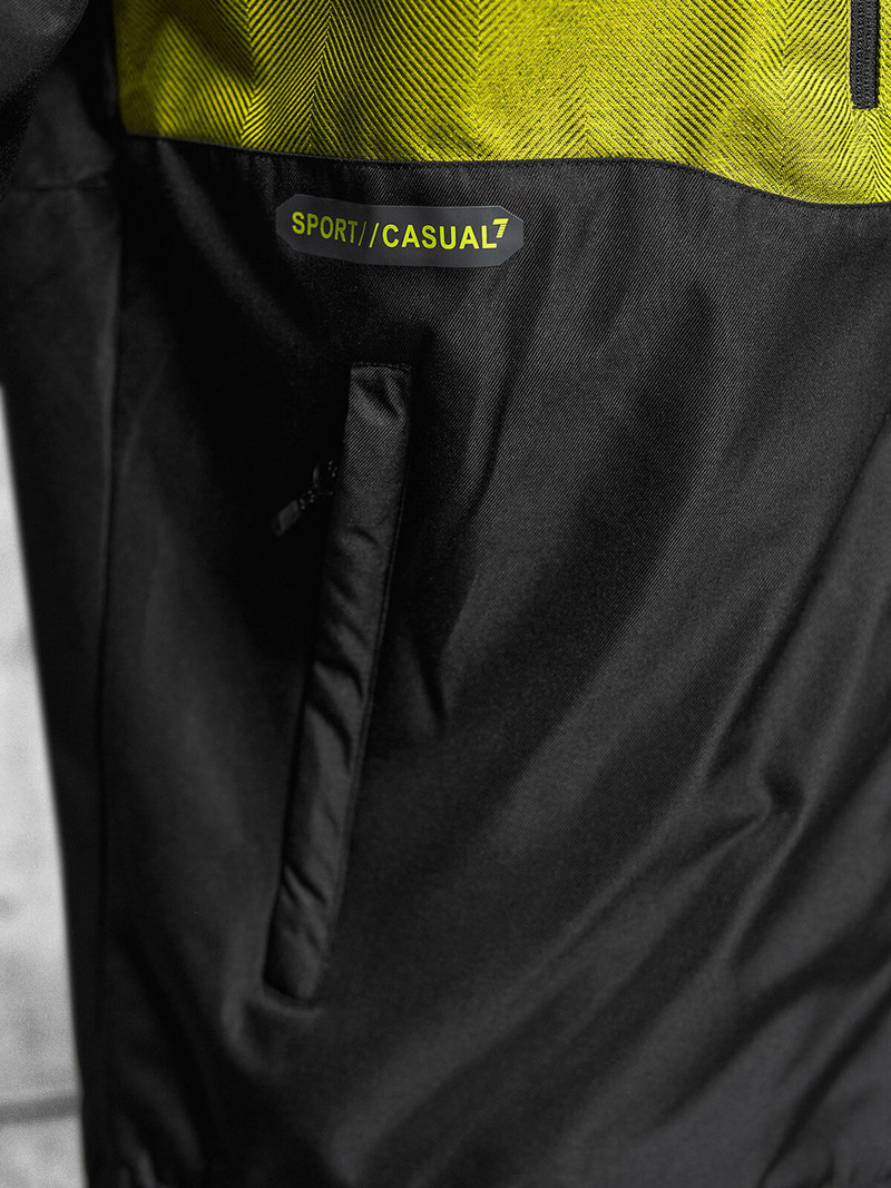 Vīriešu virsjaka melns OZONEE JS/22M311/392