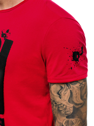 Vīriešu T-krekls sarkani OZONEE JS/SS100730Z