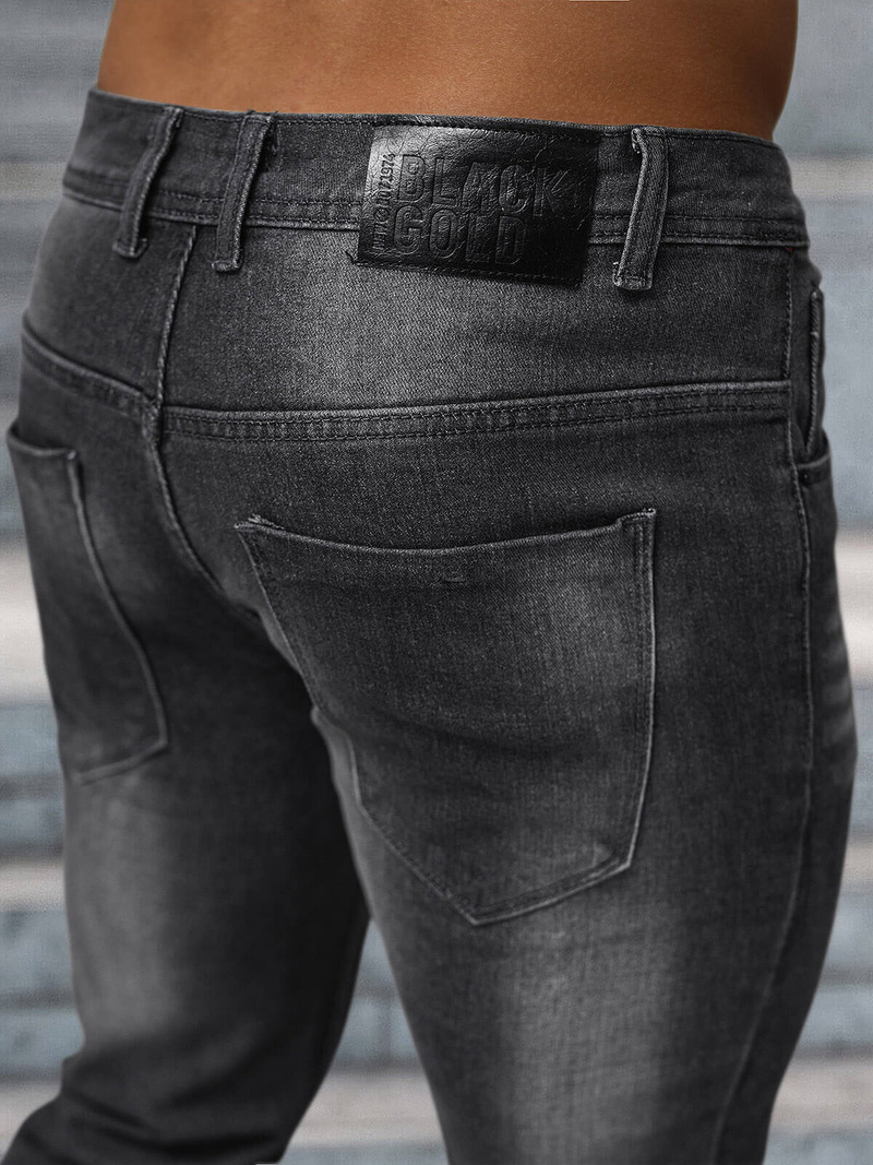 Vīriešu džinsi grafīta OZONEE NB/MP0199GS