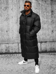 Vīriešu ziemas virsjaka melna OZONEE O/M3202