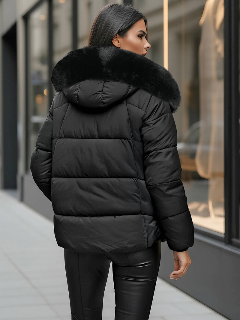 Sieviešu jaka melna OZONEE O/16M9179/392