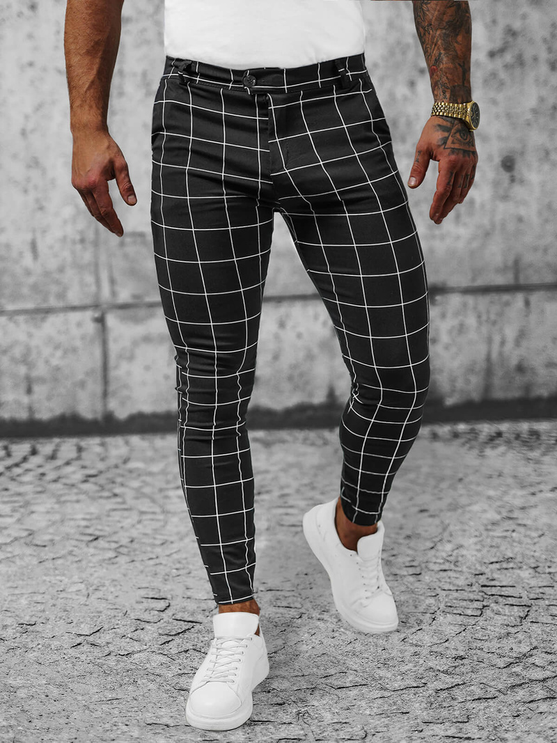 Vīriešu Chino Bikses Melni OZONEE O/P4009