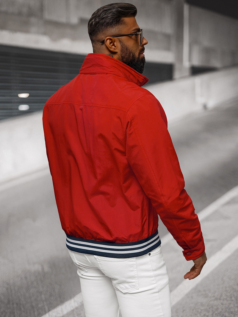 Vīriešu pārejas virsjaka sarkana OZONEE JS/5M3101/270Z