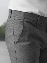  Vīriešu chino bikses tumši-pelēkas OZONEE V/6545