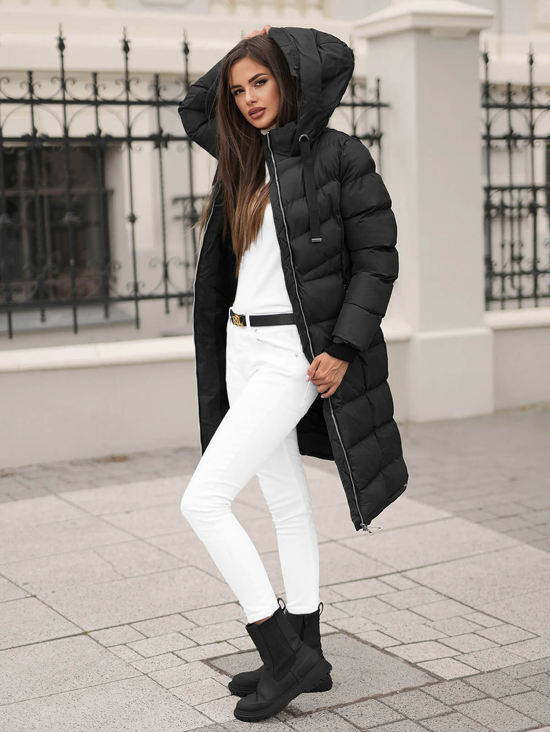 Sieviešu jaka melna OZONEE JS/M736/392Z