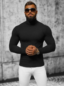 Vīriešu svīteris melns OZONEE NB/MMB600/4Z