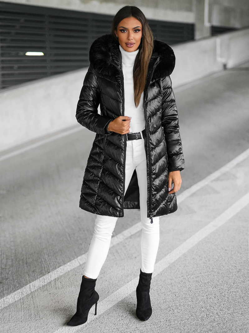 Sieviešu jaka melna OZONEE JS/16M9100/392Z