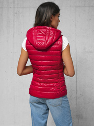 Sieviešu veste sarkana OZONEE JS/16M9138/270
