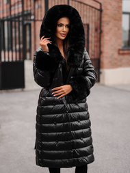 Sieviešu mētelis melns OZONEE JS/5M3160/392Z