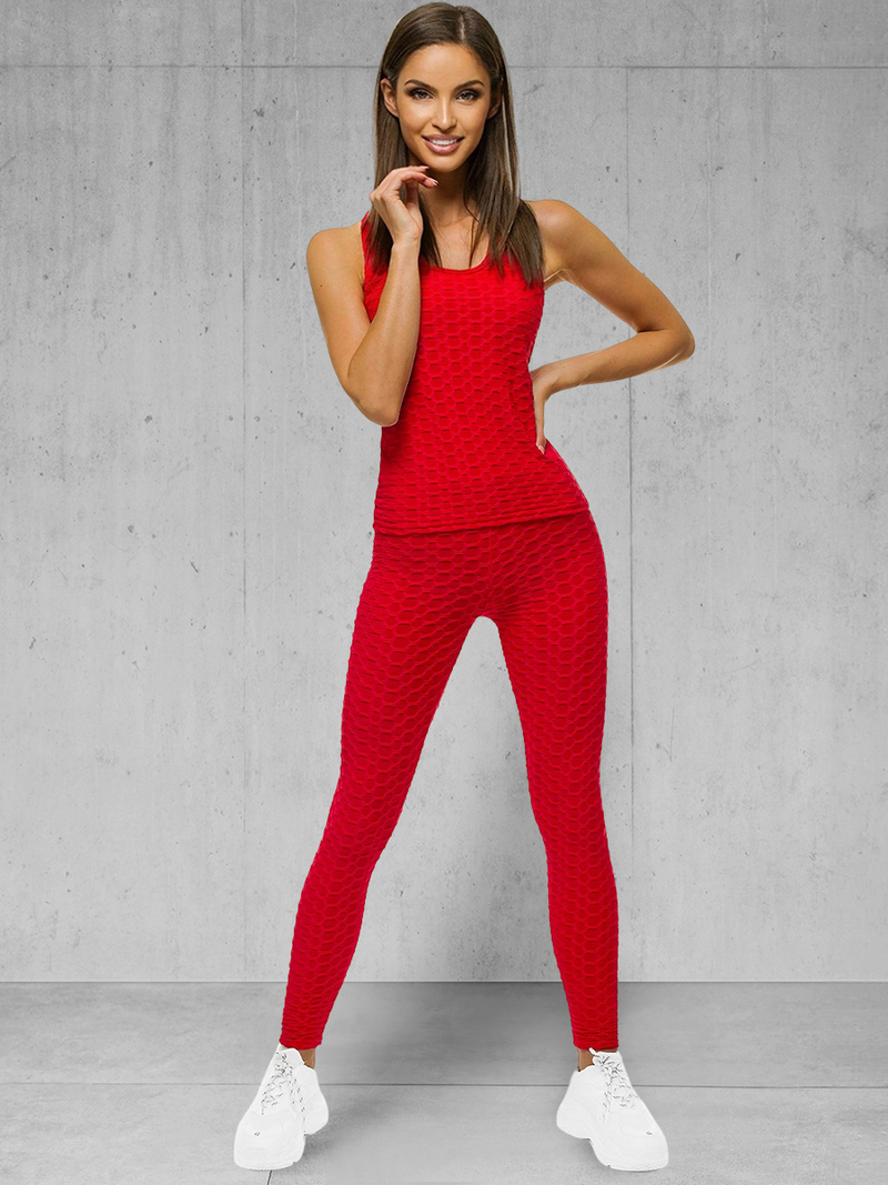 Sieviešu sporta tērps debesu sarkans OZONEE JS/YW88037/5