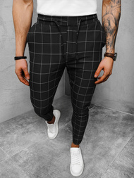  Vīriešu chino bikses melni OZONEE DJ/2278/22