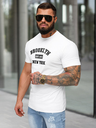 Vīriešu t-krekls balts OZONEE NB/MT3134