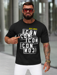 Vīriešu T-krekls Melns OZONEE JS/8B1366/3