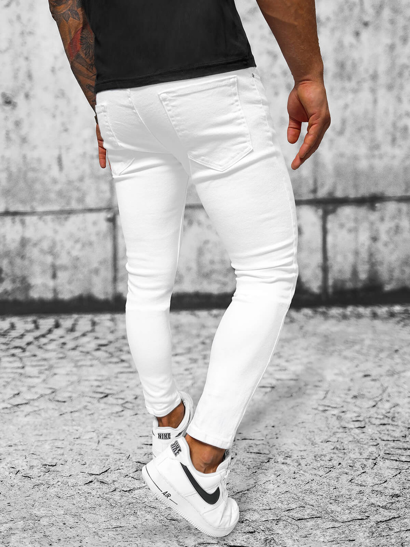 Vīriešu džinsi baltas OZONEE E/5348/01