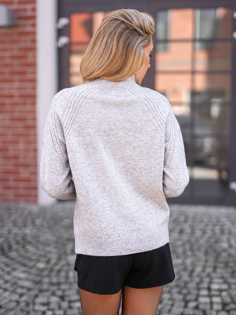 Sieviešu džemperis pelēks OZONEE JS/53B5201/2