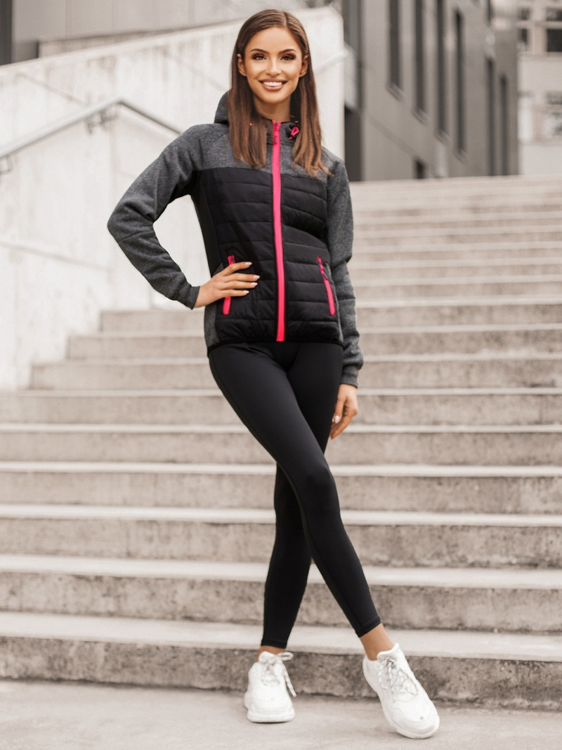 Sieviešu virsjaka melna OZONEE JS/KSW4002Z