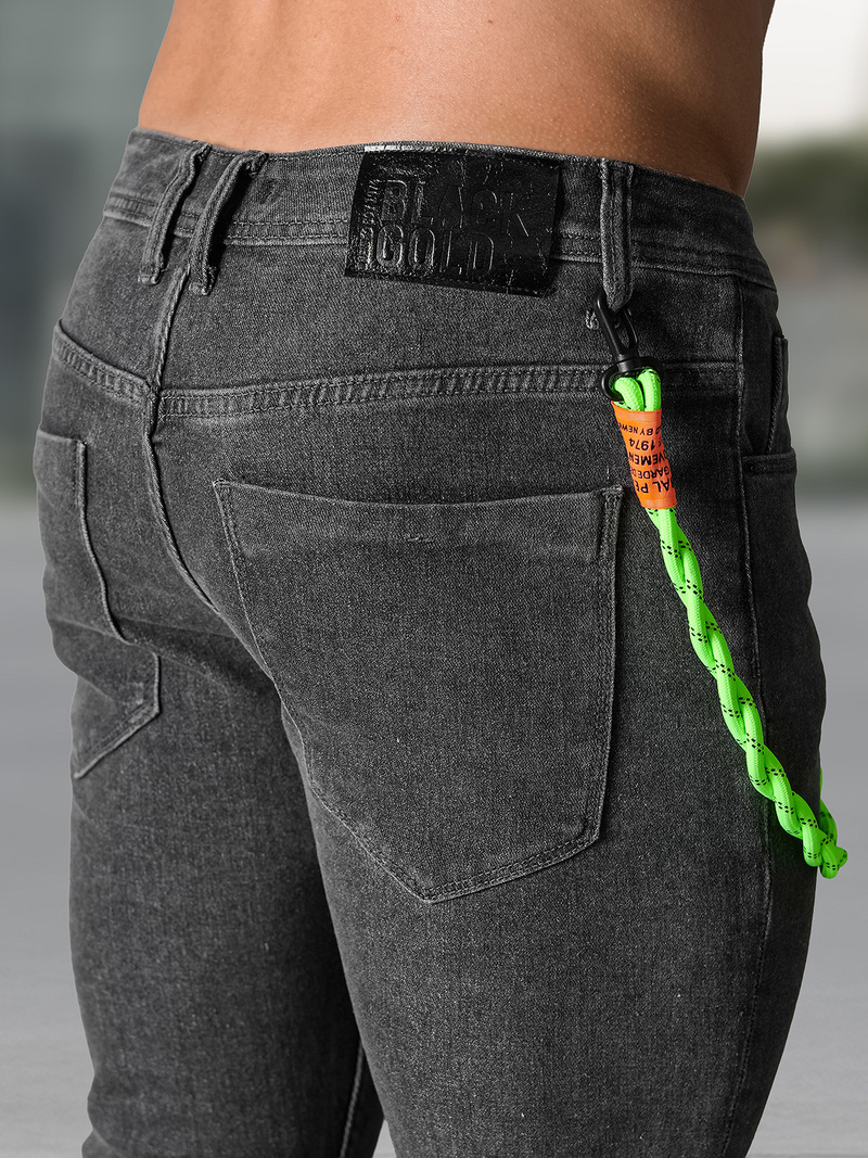 Vīriešu džinsi grafīta OZONEE NB/MP0191G