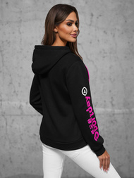 Sieviešu jaka ar rāvējslēdzēju melna OZONEE JS/KSW3019Z