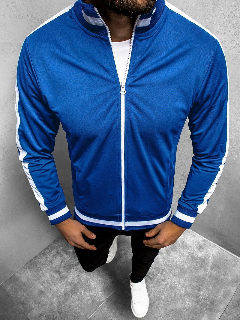 Vīriešu džemperis debesu zils OZONEE O/2126Z