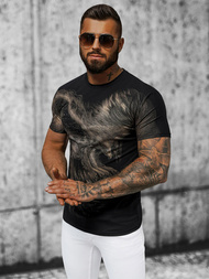 Vīriešu t-krekls melns OZONEE NB/MT3039