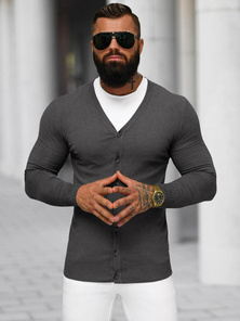 Vīriešu svīteris grafīta OZONEE NB/MM6006/3Z