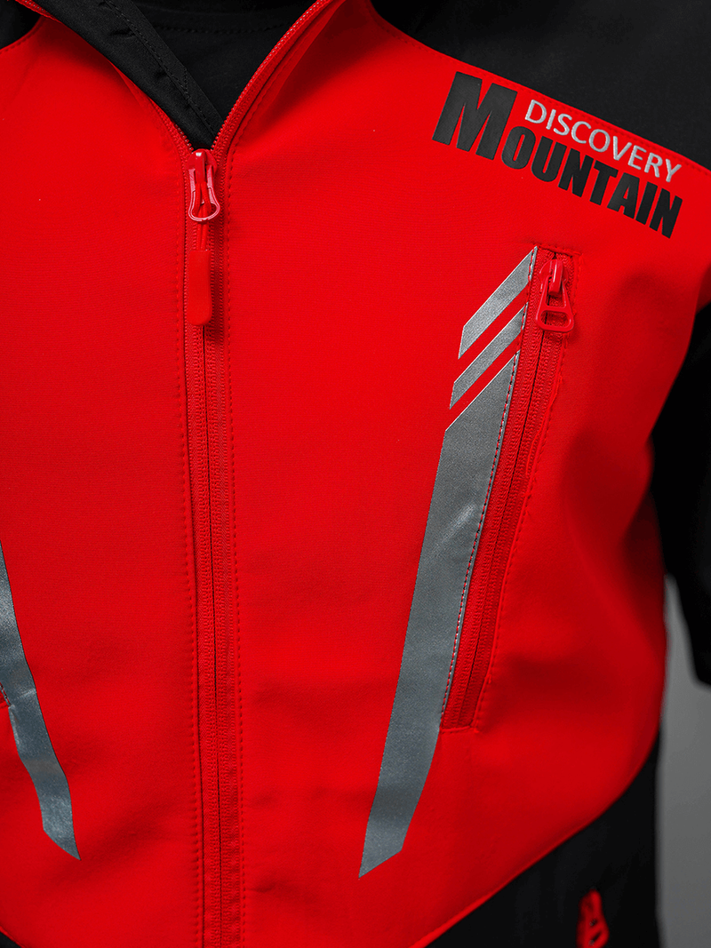 Vīriešu softshell virsjaka melni-sarkana OZONEE JS/HH022/1CZ