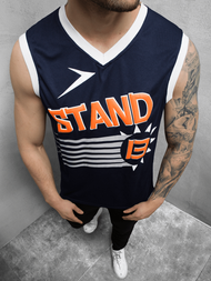 Vīriešu T-krekls tumši zils OZONEE JS/68S10175