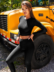 Sieviešu sporta tērps melns OZONEE O/22060Z