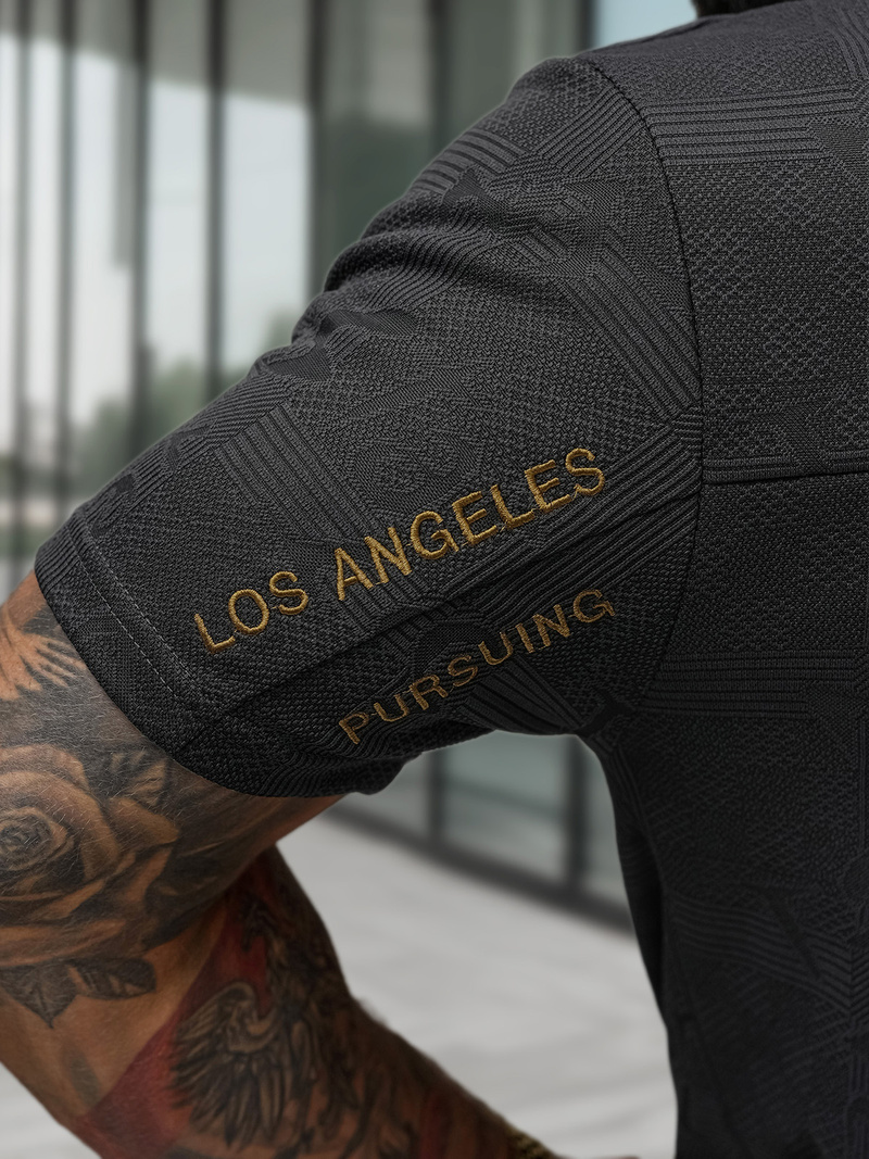 Vīriešu t-krekls melns OZONEE O/QQ1568