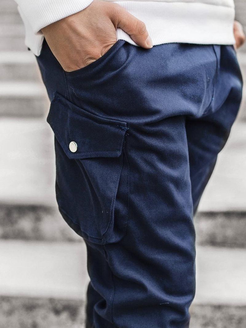 Vīriešu jogger bikses tumši zilas OZONEE A/705