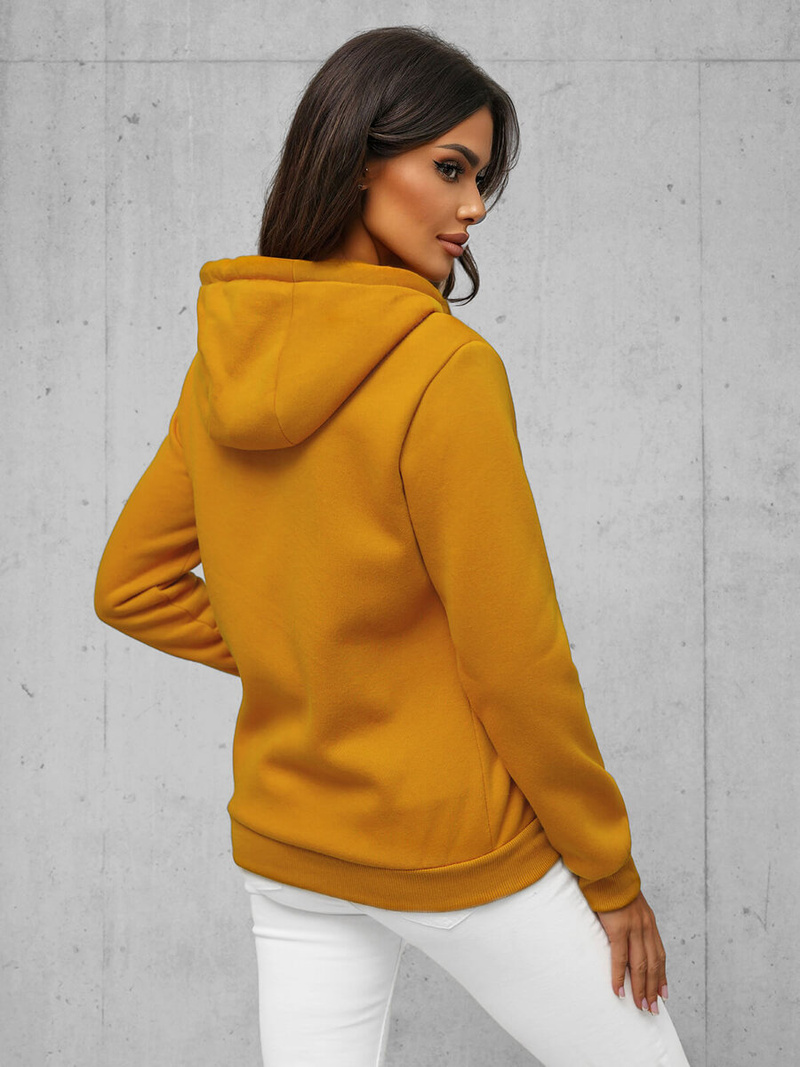 Sieviešu džemperis ar kapuci camel OZONEE JS/W03Z