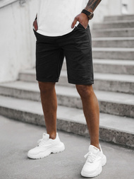 Vīriešu chino šorti melni OZONEE T/XX160085/1