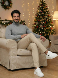 Vīriešu chino bikses smilšu OZONEE DJ/5505Z