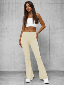 Sieviešu legingi ar platām kājām ecru OZONEE O/KTK006-J