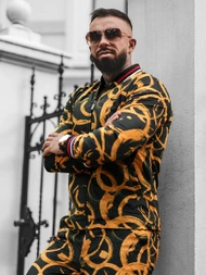 Vīriešu komplekts - Virsjaka un chino bikses, zeltaini OZONEE O/5554/21Z