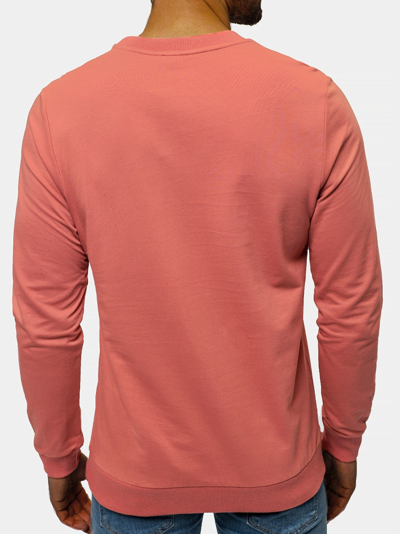 Vīriešu džemperis Tumši rozā OZONEE B/21402023