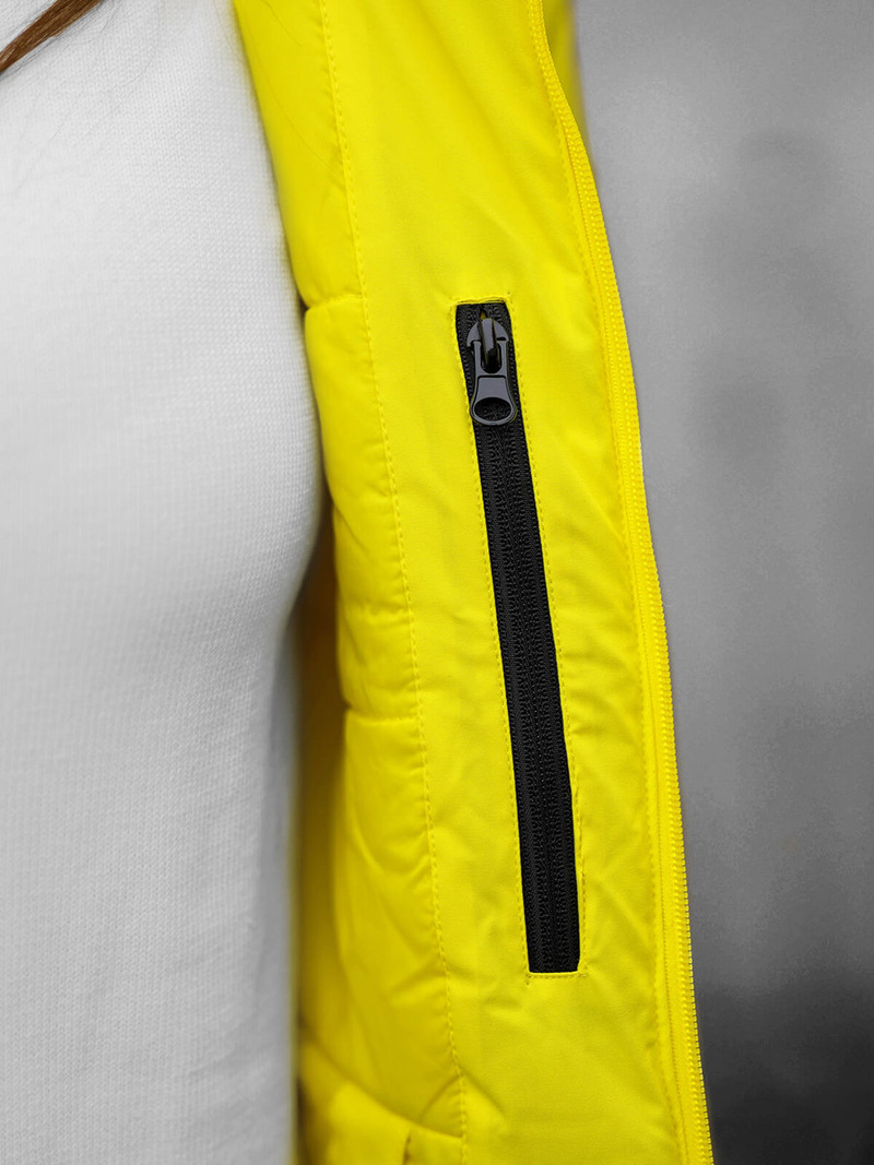 Sieviešu ziemas virsjaka dzeltena OZONEE JS/HH012/26Z