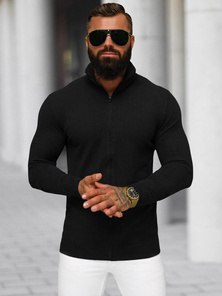 Vīriešu svīteris melns OZONEE NB/MM6004/4Z