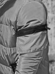 Vīriešu virsjaka pelēka OZONEE O/M799