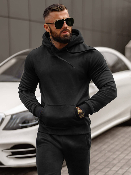 Vīriešu treniņtērps melns OZONEE JS/68C10381/3Z