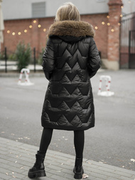 Sieviešu ziemas jaka melna OZONEE O/5M3229/392Z