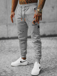 Vīriešu sporta bikses pelēkas OZONEE JS/K10233Z