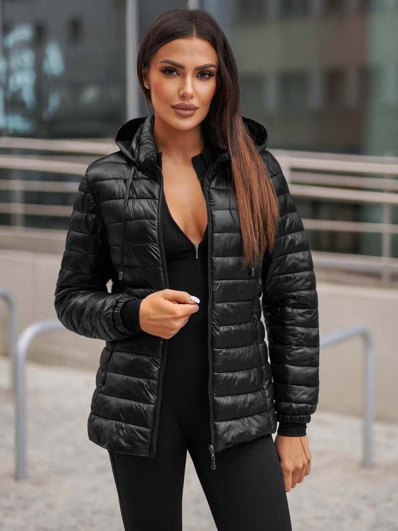 Sieviešu jaka melna OZONEE JS/16M9102/392