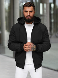 Vīriešu pārejas virsjaka melna OZONEE JS/62M9502/392