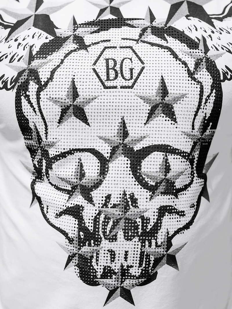 Vīriešu t-krekls balts OZONEE NB/MT3053Z