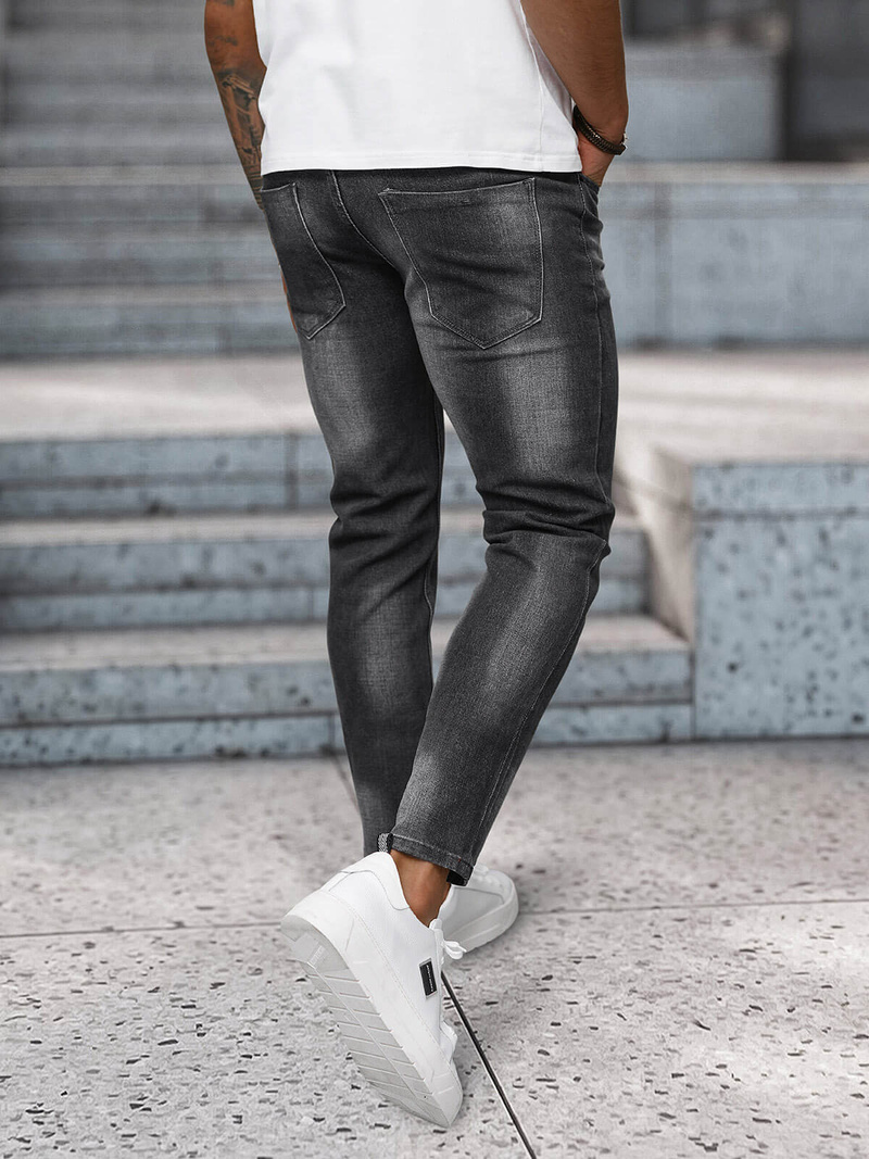 Vīriešu džinsi grafīta OZONEE NB/MP0199GS